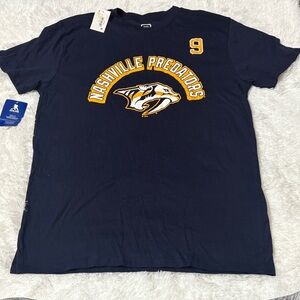 NWT Pro Edge By Knights Apparel Navy Blue Nashville Predators Hockey Shirt M